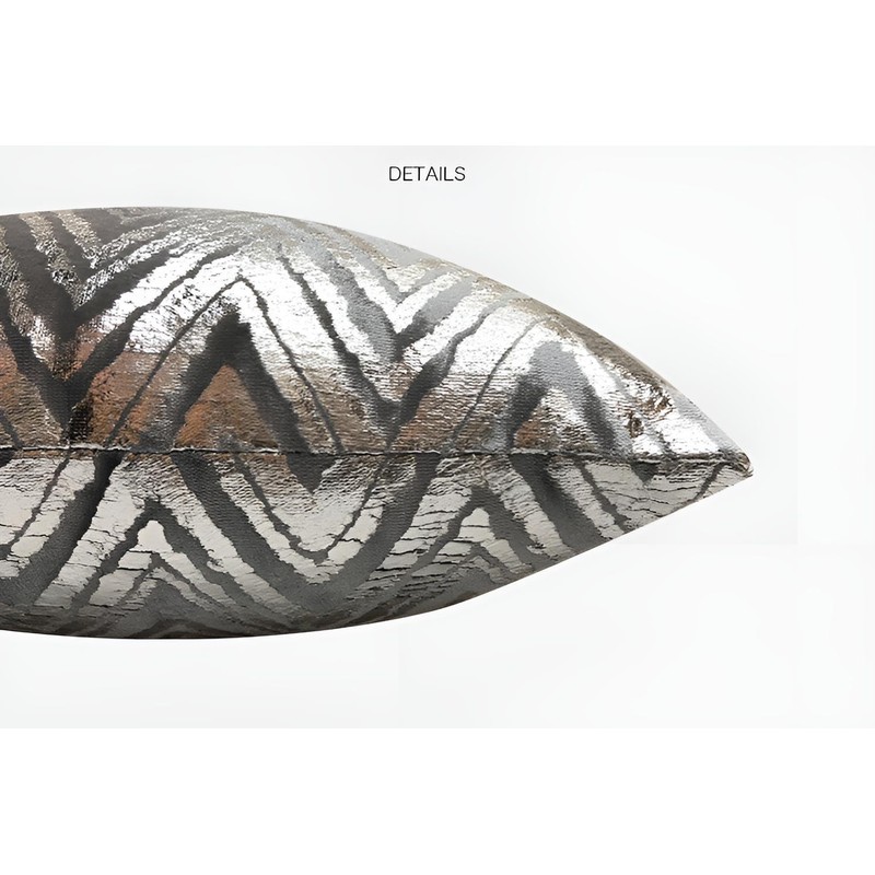 Eclairage 45cm*45cm Simple Modern Luxury Double Sided Serrated Back Cushion