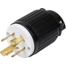 Acbroad 네마 L16-30P 남성 30A 480V 산업용 AC 전원 플러그 잠금 3극 4선 접지 60Hz NEMA L16-30P Male 30A 480V Industrial AC Power Plug Locking 3P 4W Grounding 60Hz