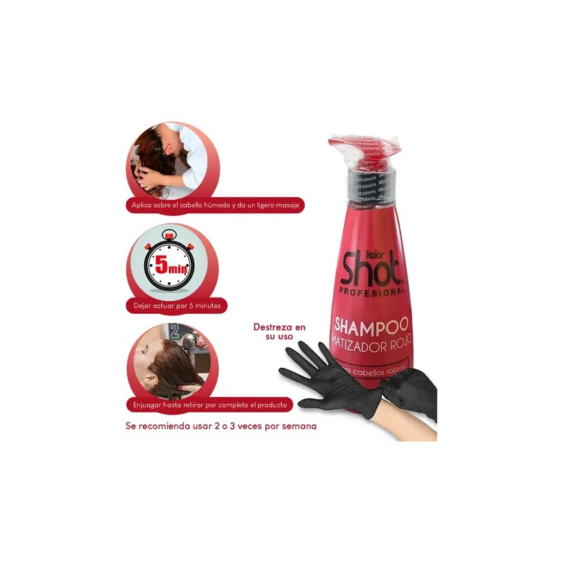 Shampoo Matizador Rojo Revive Tu Color Y Brillo