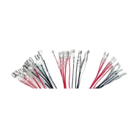 Ronyme 30 Pieces Female Spade Speaker Wire Connector with Insulating Sleeve Accessory 2.8mm 4.8mm 6.3mm Flat Quick Splicing Kit