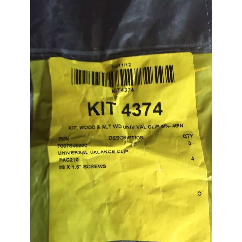 Hunter Douglas (3) VALANCE CLIPS FOR HUNTER DOUGLAS WOOD /