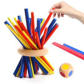 Wanheart Balance & Fun Wooden Stick Toys Family Game for Kids, Adults & Seniors – Enhances Coordination, Focus & Patience Training – Perfect for Family Gatherings, Parties & Travel