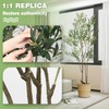 Aurlan 6.89ft Artificial Olive Tree, Faux Olive Tree with Lifelike