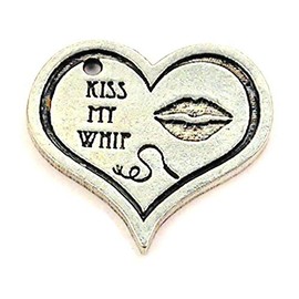 ChubbyChicoCharms Kiss My Whip 22mm Genuine American Pewter Charm
