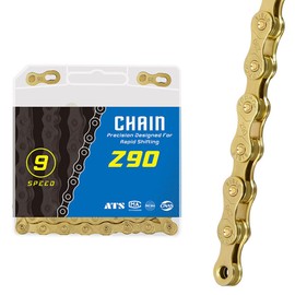 HOUSON 9-Speed ​​Bicycle Chain, 116 Links, 1/2 x 11/128 Inch, for Road Mountain Bike, Racing Bike, Sports Bike, 9/27-Speed ​​Z9