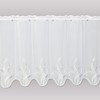 Sancia Modern Net Curtain with Plauener Lace Embroidery White /