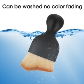 Amaxiu No Scratch Auto Interior Dust Brush, 2PCS Car Interior Cleaning Soft Brush Car Detailing Brush Car Cleaning Brushes Duster Soft Bristles Detailing Brush Dusting Tool(Light Brown, Dark Brown)