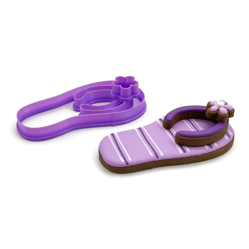 Cortadores de Galletas en Forma de Chancla, Set 3 Piezas