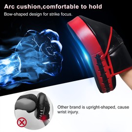 PROIRON Punching Mitts Boxing Mitts for Kickboxing, Martial Arts, Karate, Taekwondo, Practice, Set of 2, One Size Fits All