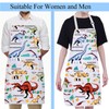 ENSIANTH Dinosaur Aprons with Pockets Funny Dinosaur Gifts Dinosaur Lover