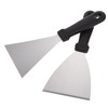 GLEAVI 2Pcs Stainless Steel Steak Spatulas with Plastic Handles Multi