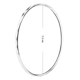 Mecool S925 Sterling Silver Bangles for Women with Fresh Simple Style for Women's Bracelet | 925 Silver Bracelet | Ladies Jewellery for Women | Gifts for Girls Bracelet