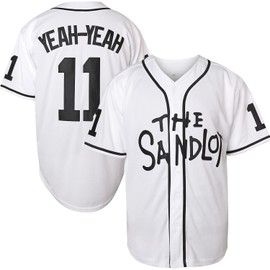 Phoneutrix Benny 'The Jet' Rodriguez 30 The Sandlot Legends #23 Bel Air Short Sleeve 3D Print Fashion Baseball Jersey (11 White, Medium)