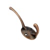 Mokife Pack of 10 Vintage Coat Hooks, Copper, Double Hooks,