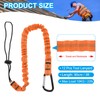 MECCANIXITY Retractable Tool Lanyard 3ft with Single Aluminum Buckle and