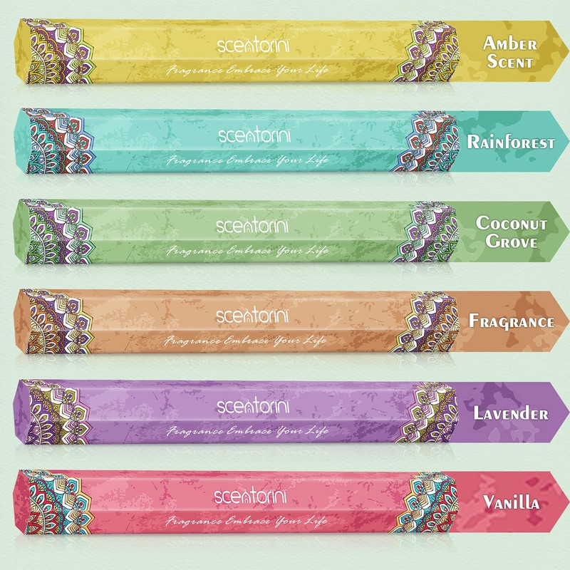 Incense Sticks, Incense Sticks Multipack, 6 Packs, Incense Sticks with