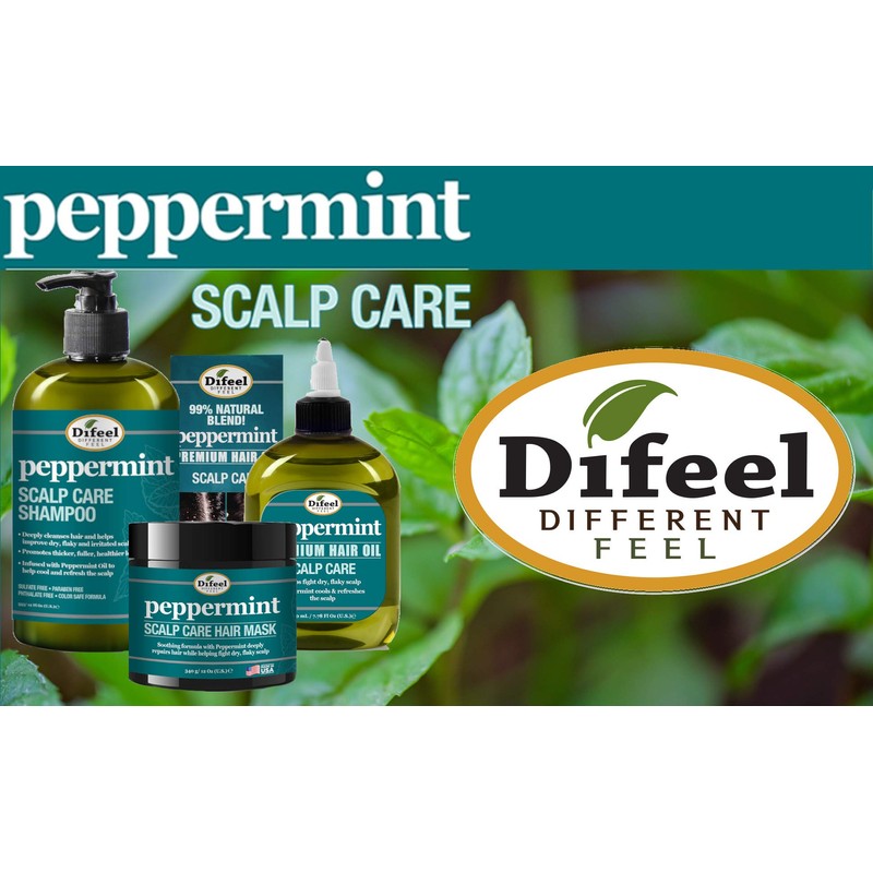 Difeel Peppermint Hot Oil Treatment for Dry, Irritated or Flaky