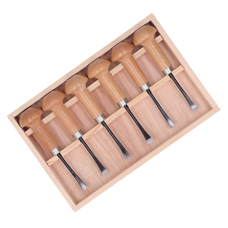 Wood Carving Chisel Set, Sculpture Hand Tools Mushroom Handle DIY
