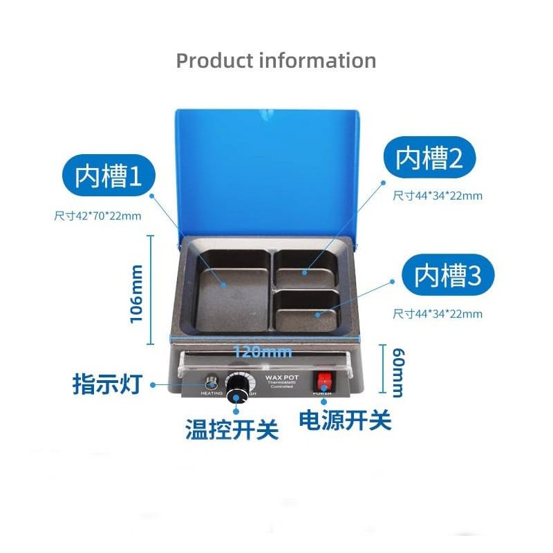 S&Dent Dental Analog Wax Heater Pot Lab Equipment