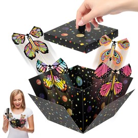 Surprise Box, Gift Box, Flying Butterfly Explosion Gift Box, Box Pop Up Gift Box for Christmas Party Decoration