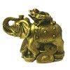 GJ Feng Shui Money Frog On Elephant for Strength and