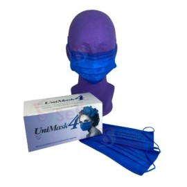 Cubrebocas Uniseal Con Sello 50 Pzas Azul Certificado