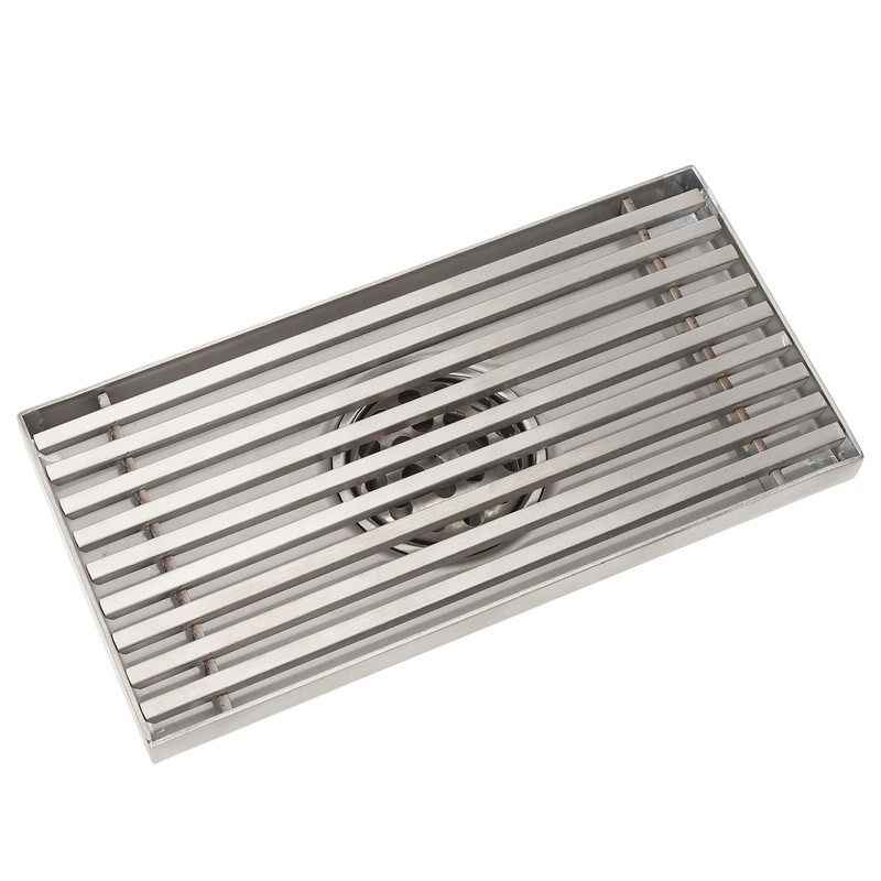 304 Stainless Steel Linear Shower Drain Thickened Lengthened 8 Inch