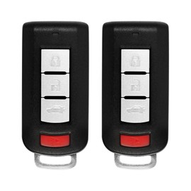 TG Auto Keyless Key Fob Remote Control Replacement for 2008-2020 Mitsubishi Lancer Outlander Sport Mirage OUC644M-KEY-N 315MHz 4 Buttons(2 Pack)