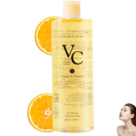VC Toner-300ml,VC Toner Refreshing Hydrating Rejuvenating,VC Water Contains VC Ingredients Deeply Hydrate and Enhance Skin Elasticity,Deep Moisturing,Refreshing Water Lotion for All Skin Types