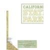 California State Parks Map 18x24 Poster (Green & White)