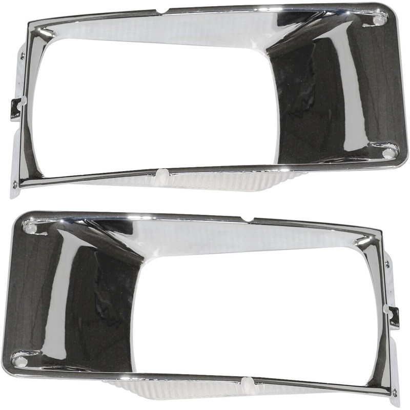 LAFORMO 2 X Headlight Bezel Chrome Compatible With 1987-2003 International