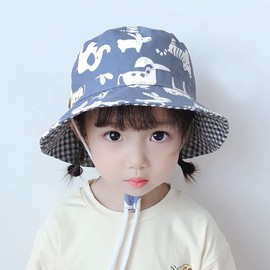 Malaxlx Unisex Baby Toddler Kids Sun Hat Fishing Hat Summer Hat for Girls Boys, Animals Light Blue