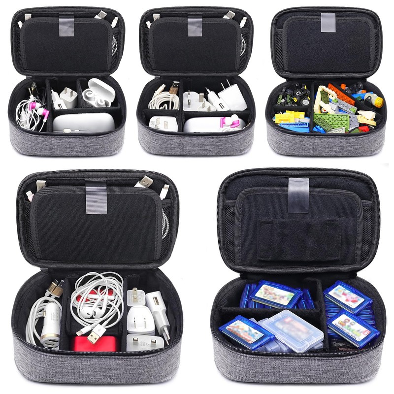 sisma Electronics Cords Organizer Tech Accessories Storage Case Travel Small