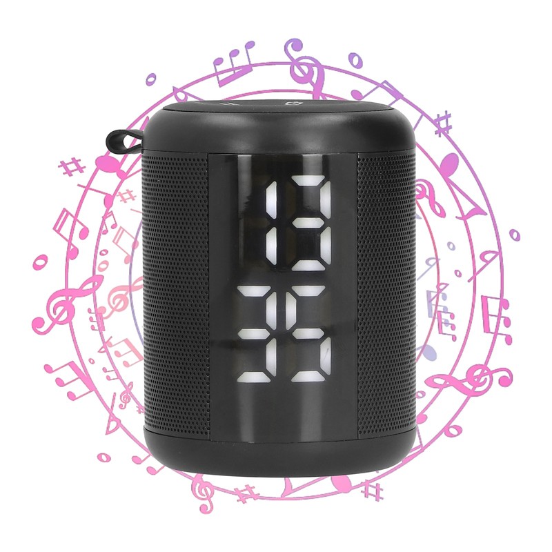 Bluetooth Speaker Alarm Clock Multifunctional Dual Alarm Clock LED Screen