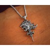Stainless Steel Squall Leonhart VIII Silver Necklace Pendant Griever Fantasy