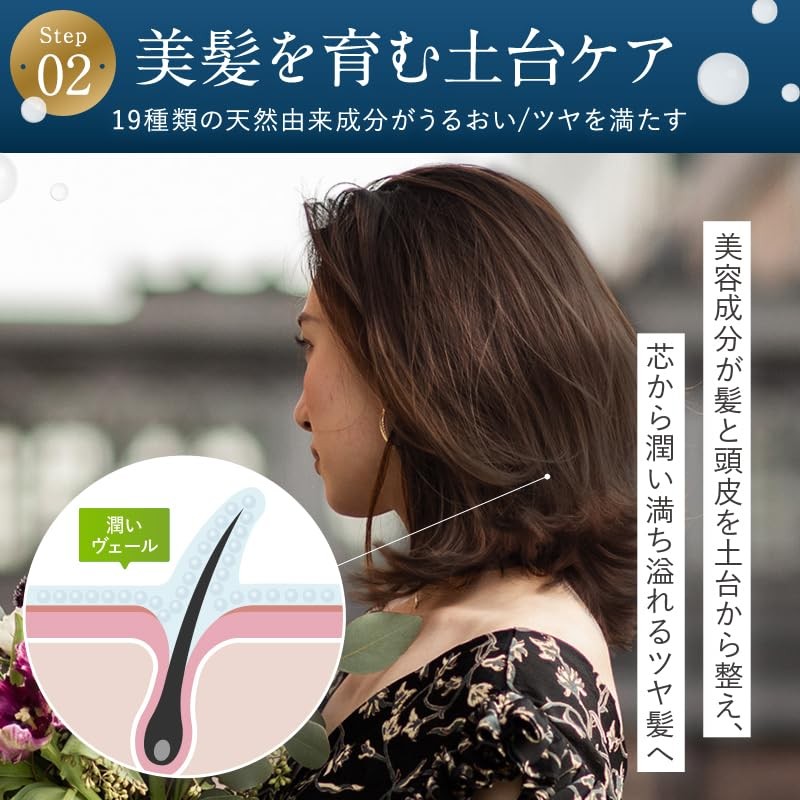 Tricore KAMIKA Kamika Cream Shampoo Marine Note Scent Set, 7.9