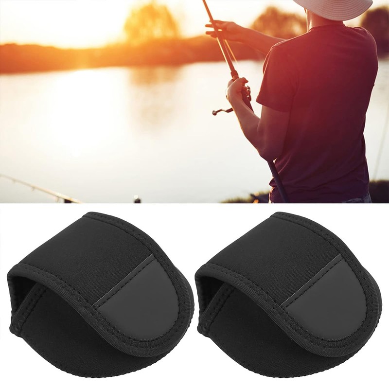 ieron 2PCS Fishing Reel Bag Waterproof Spinning Reel Protective Pouch