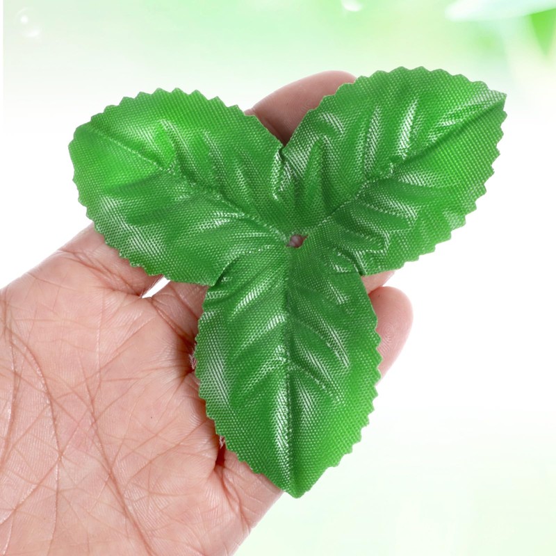 Yolev 200pcs Artificial Leaves 3.74 inch Flower Rose Leaf Fake