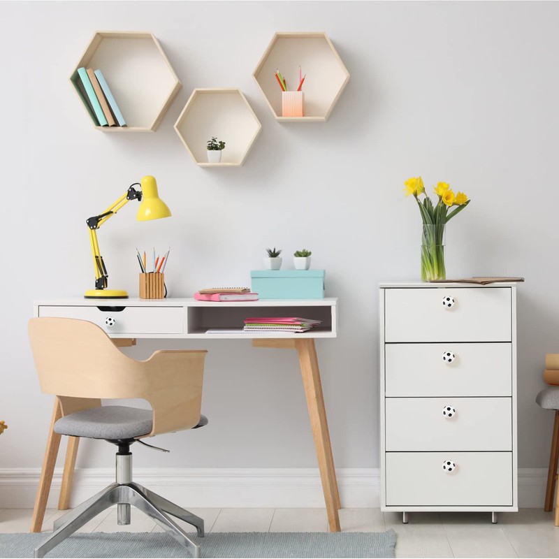 MABAHON 12Pcs Football knobs Handles Soccer Knobs Drawer Knobs Kids