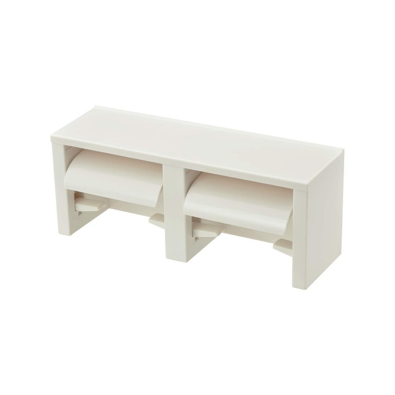 GAONA GA-NC006 Twin Paper Holder, White, Approx. Width 13.8 x