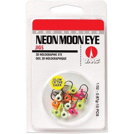 VMC Neon Moon Eye Jig Glow Kit 1/32 Assorted, Multi, One Size (NME132GK-ASST)