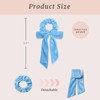 Mirlern 6-Piece Velvet Knotted Bow Scrunchies for Women and Girls,
