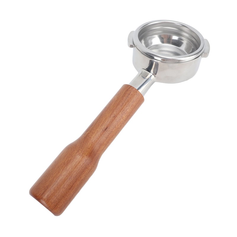 58mm Portafilter Bottomless 2 Ears Detachable Solid Wood and Stainless