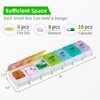 Spanish Pill Organizer 7 Weekly Two Times per Day AM