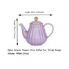 YBK Tech Strengthen Porcelain Teapot, 31oz Coffee Pot Ceramic Teapot-