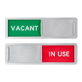 1 Pack Vacant In Use Sign, Slider Door Indicator Sign, Privacy Sign Do Not Disturb Sign Toilet Signs Restroom Sign for Office Bathroom Home Office Conference Room, 7 x 2 Inch