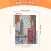 DAERLE 5D Diamond Painting Kits for Adults London Phone Booth,