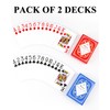Teskyer Large Print Playing Cards, Poker Size Large Index Deck