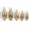 16pcs/Box Outdoor Fishing Copper Sinkers Weights Anglers Tackle Accessory