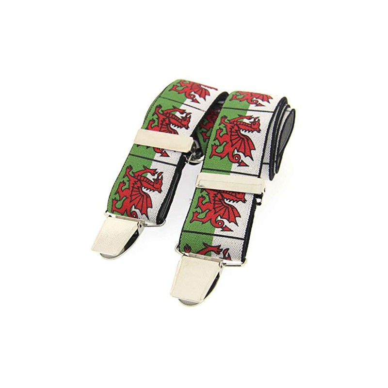 Soprano Welsh Flag Themed Trouser Braces